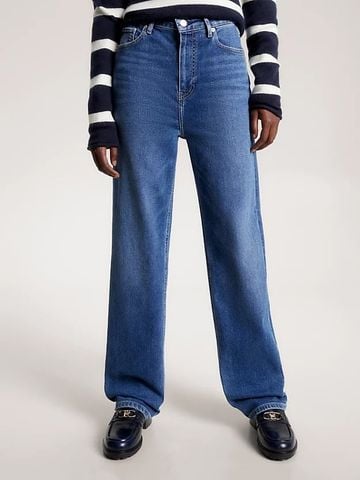 Tommy Hilfiger - Quần jeans nữ High Rise Relaxed Straight Jeans