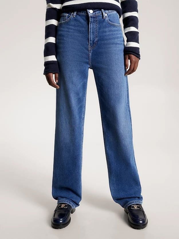 Tommy Hilfiger - Quần jeans nữ High Rise Relaxed Straight Jeans