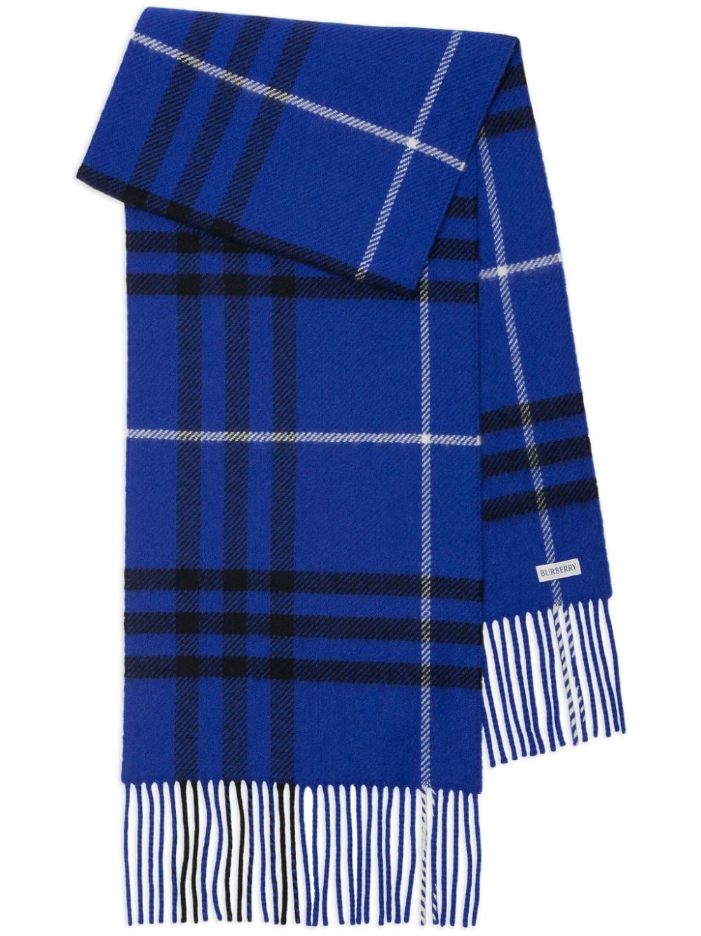 Burberry - Khăn choàng nam nữ check-pattern fringed scarf