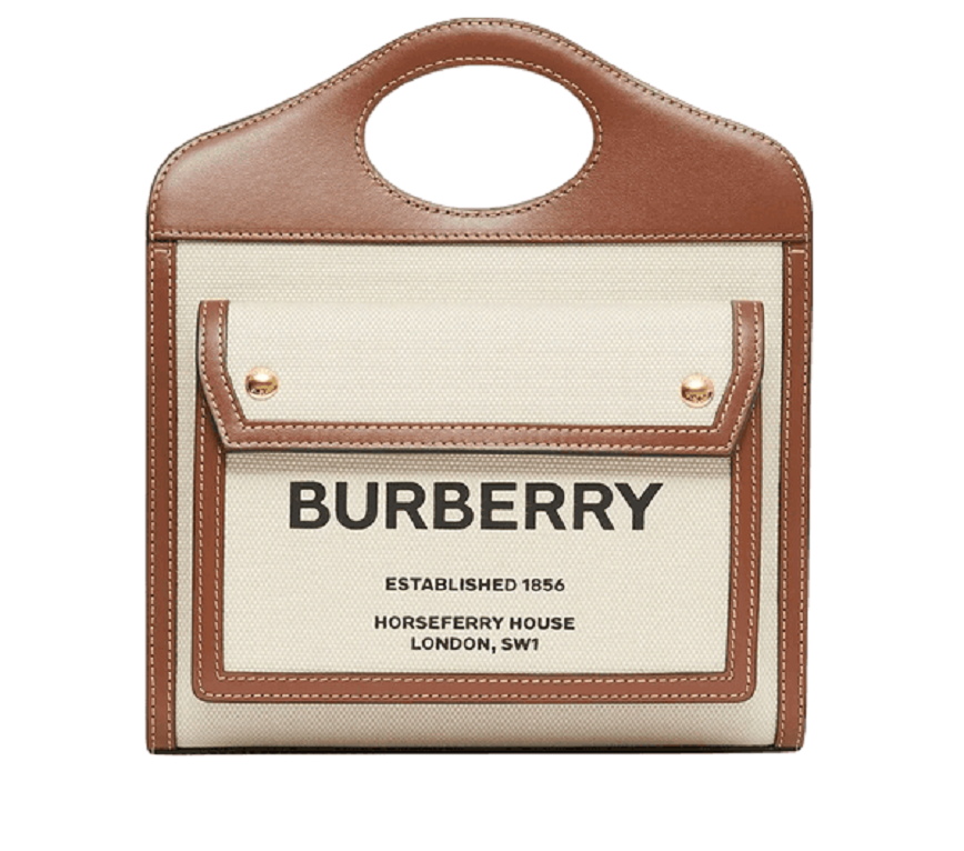 Burberry - Túi xách nữ Burberry Pocket Tote Bag ‘Brown’