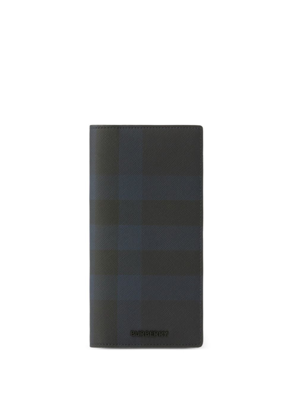 Burberry - Ví dài nam check-pattern leather wallet