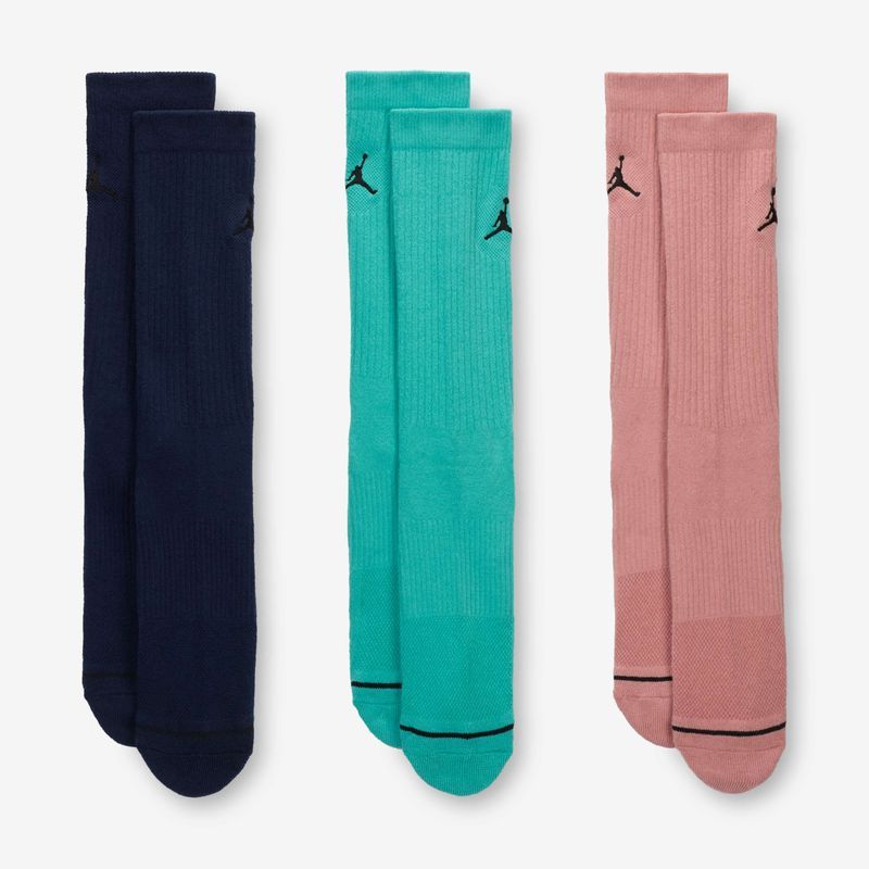 Nike - Vớ thể thao cổ cao (3 đôi) Nam Nữ Everyday Crew Socks (3 pairs) - Multi-Colour