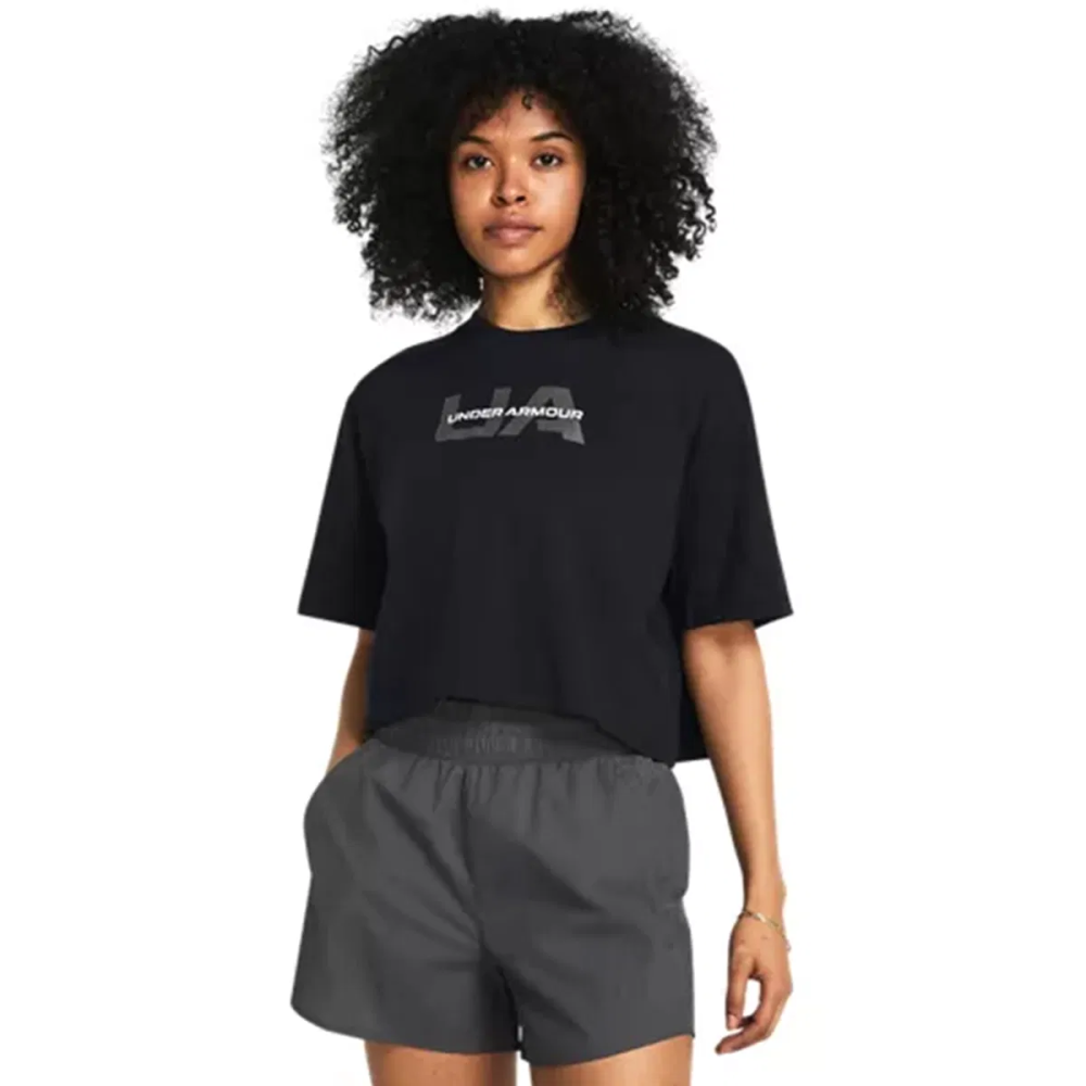 Under Armour - Áo thun tay ngắn nữ Boxy Crop Branded Lifestyle