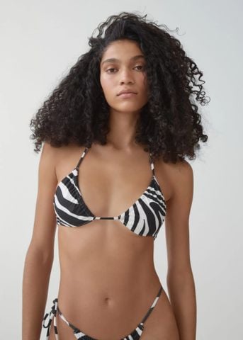Mango - Áo bơi nữ Leopard bikini top