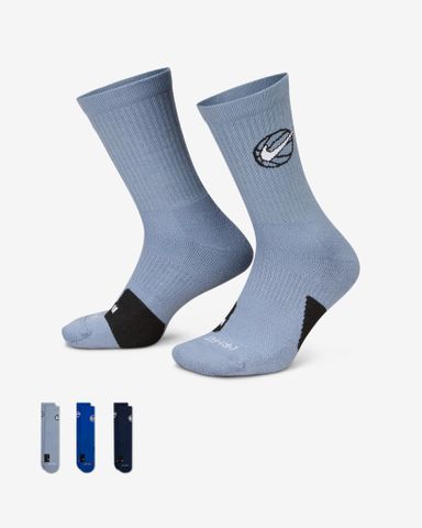 Nike - Bộ ba đôi Vớ thể thao Nam Nữ Everyday Crew Basketball Socks (3 Pairs)