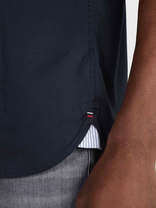 Tommy Hilfiger - Áo sơ mi tay ngắn nam Flex Poplin Regular Shirt