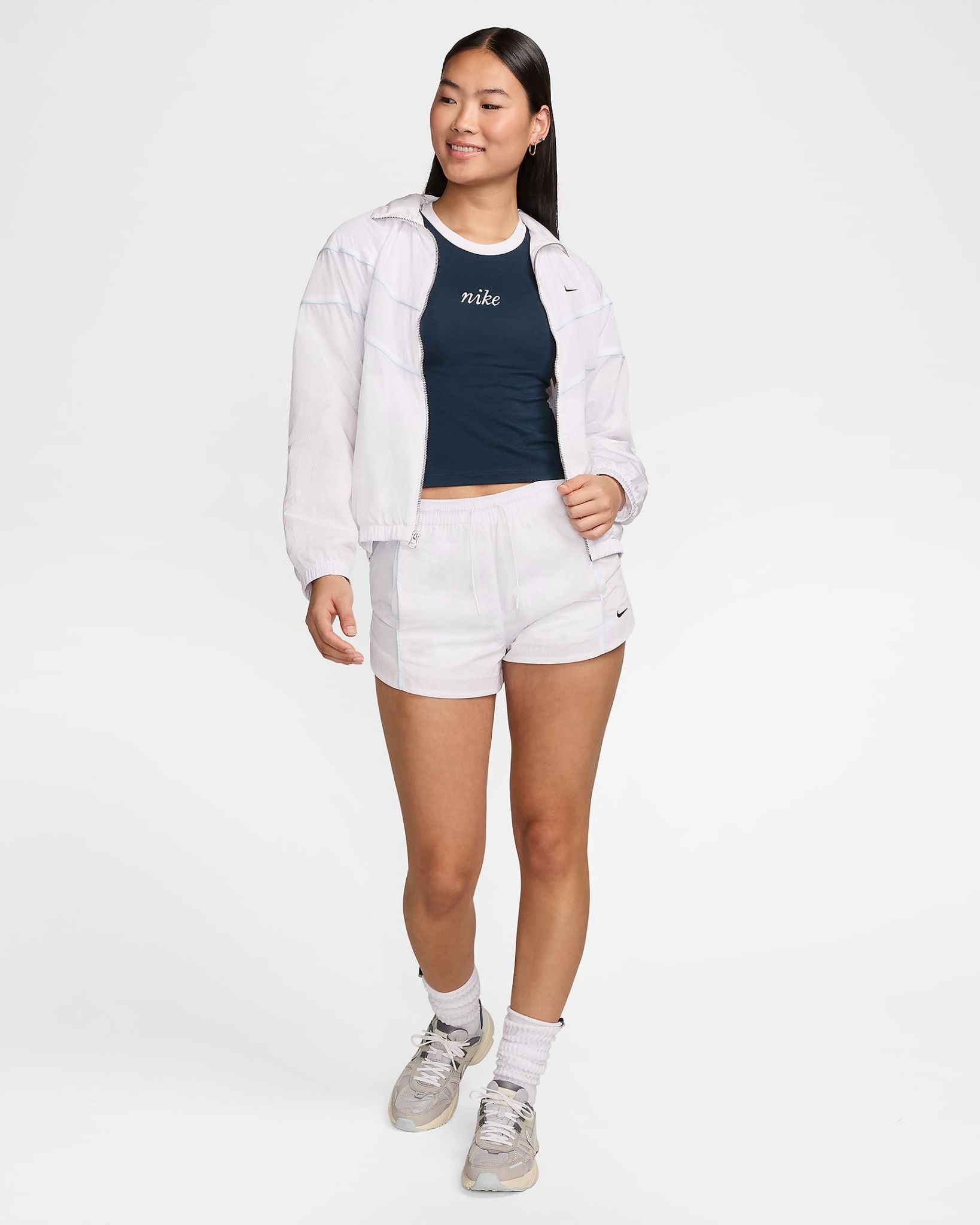Nike - Áo thun thời trang Nữ Chill Knit Women's Slim Cropped Tee
