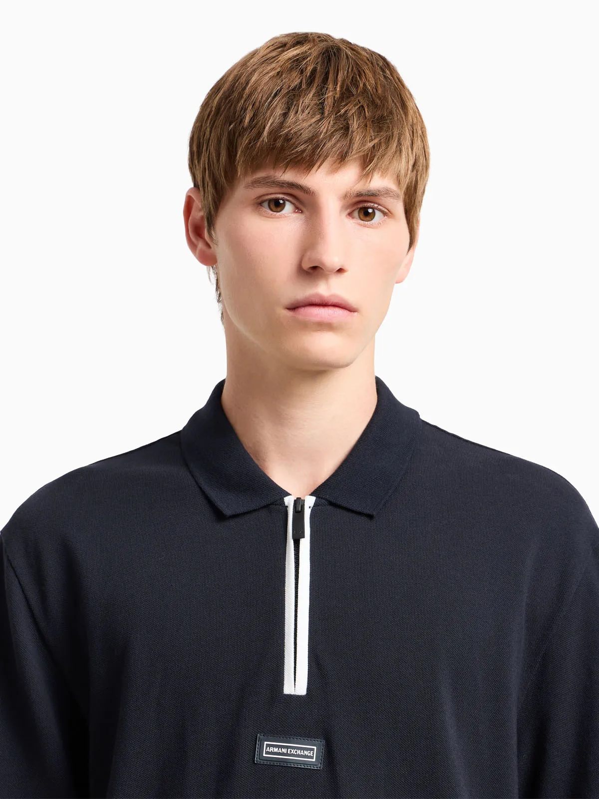 Armani Exchange - Áo polo tay ngắn nam Premium Men's Polo Shirt