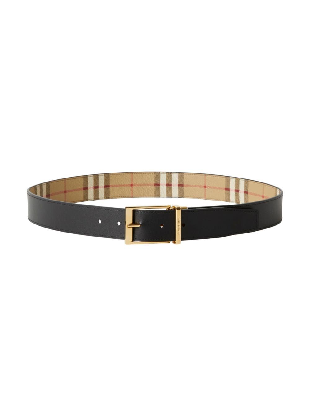 Burberry - Dây nịt nam logo-engraved reversible belt