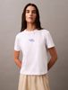Calvin Klein - Áo thun thời trang CK nữ Flocked Logo Crewneck Tee