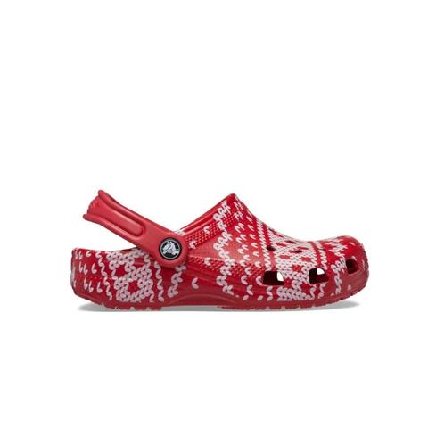 Crocs - Xăng đan thể thao thời trang trẻ em Classic Holiday Sweater Lifestyle Sandal