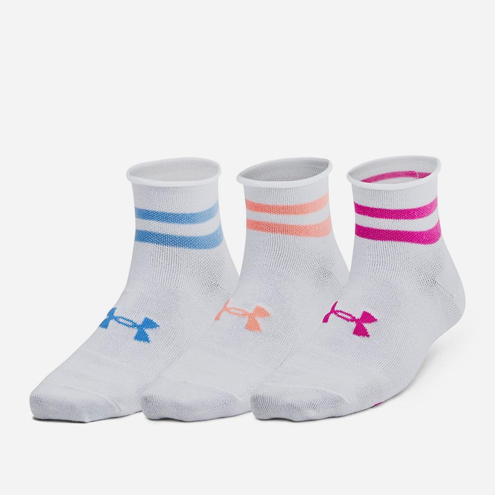 Under Armour - Bộ ba Vớ tất cổ cao nữ Essential 3-Pack Lifestyle Socks