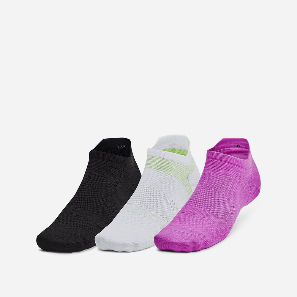 Under Armour - Bộ ba đôi Vớ tất nam nữ Armourdry Run Lite Running Socks