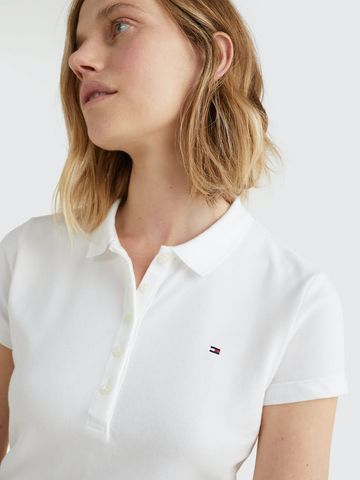 Tommy Hilfiger - Áo polo tay ngắn nữ Heritage Slim Fit Polo Shirt