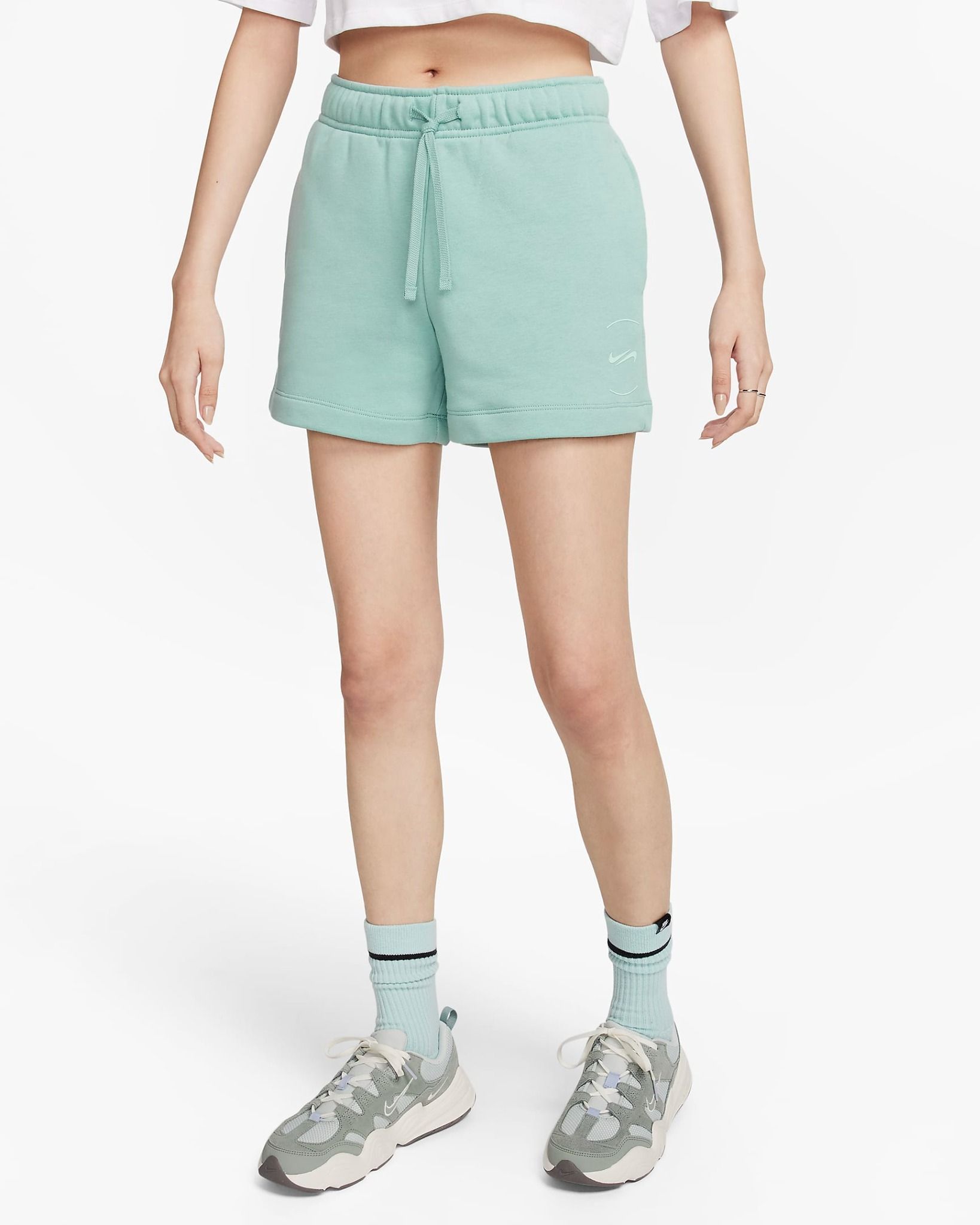 Nike - Quần ngắn thể thao Nữ Sportswear Women's Fleece Mid-Rise Shorts