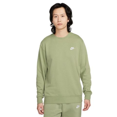 Nike - Áo tay dài Nam Sportswear Club Men’s French Terry Crew