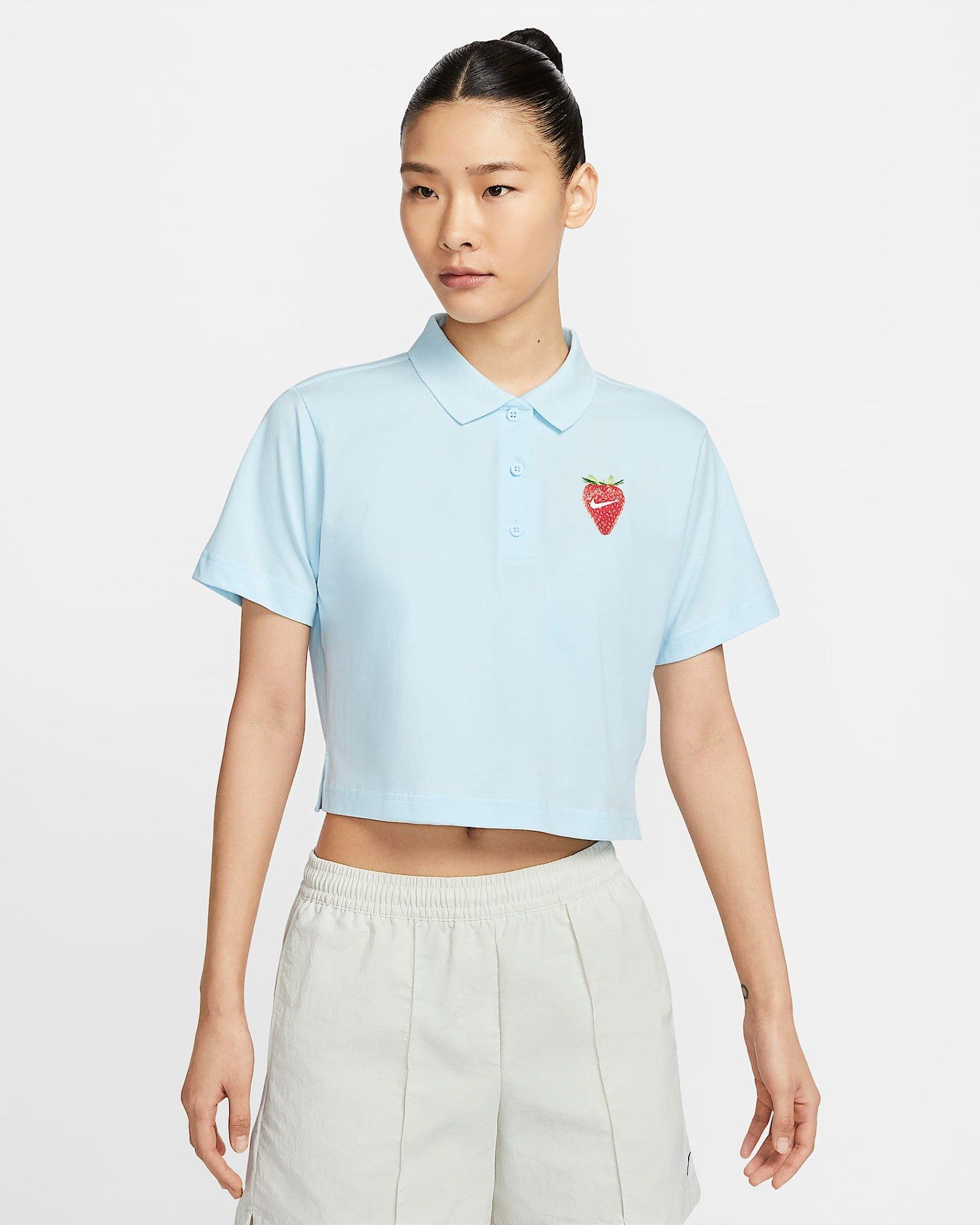 Nike - Áo polo thể thao Nữ Nike Sportswear Women's Cropped Polo