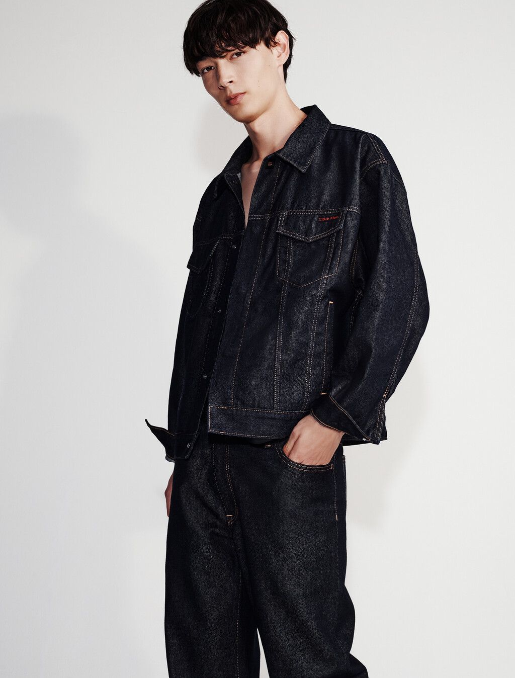 Calvin Klein - Áo khoác jean CK nam Denim Trucker Jacket