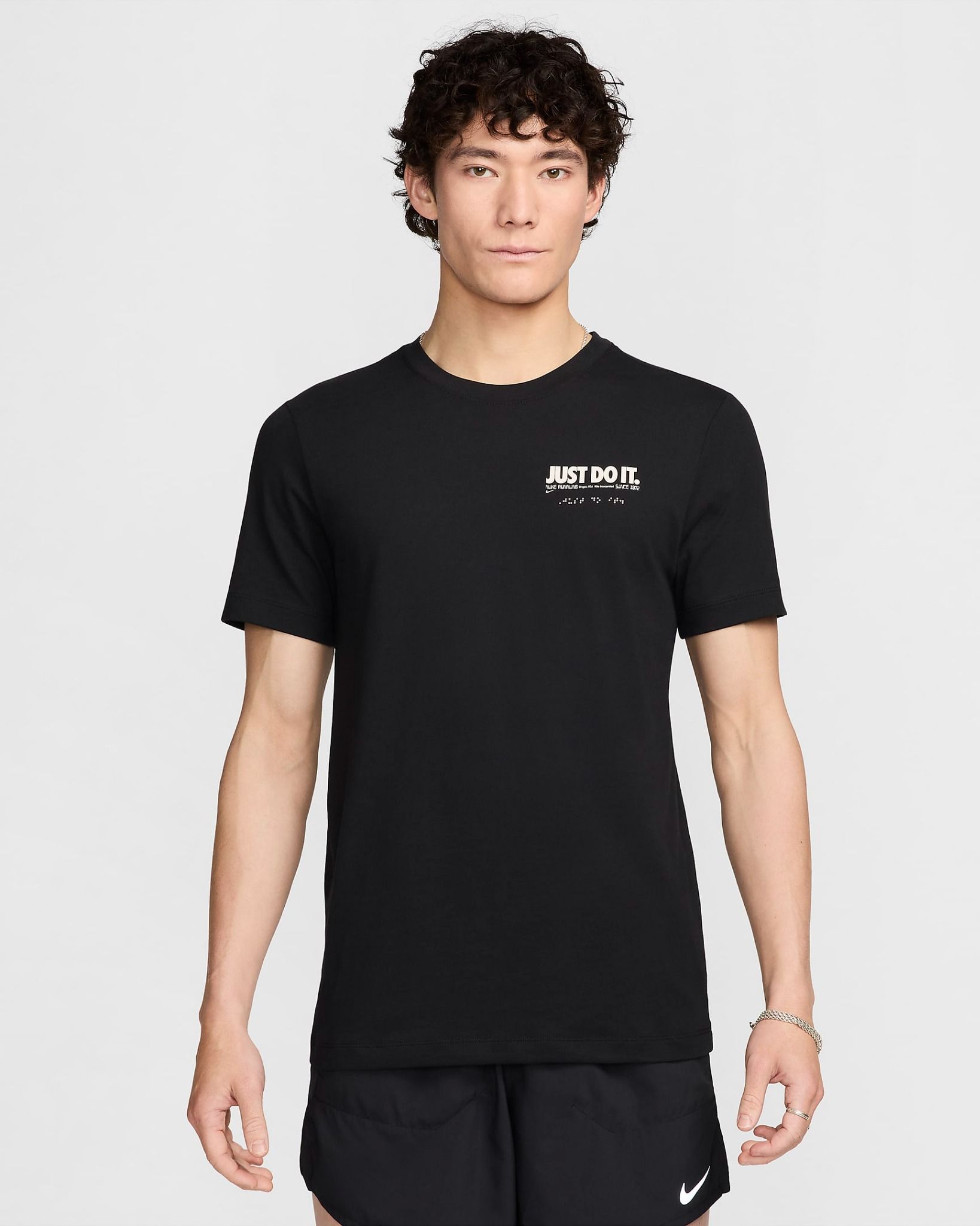 Nike - Áo thun tay ngắn thể thao Nam Men's Dri-FIT Running T-Shirt