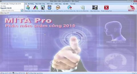  Cài đặt Mita Pro, lắp đặt máy chấm công 