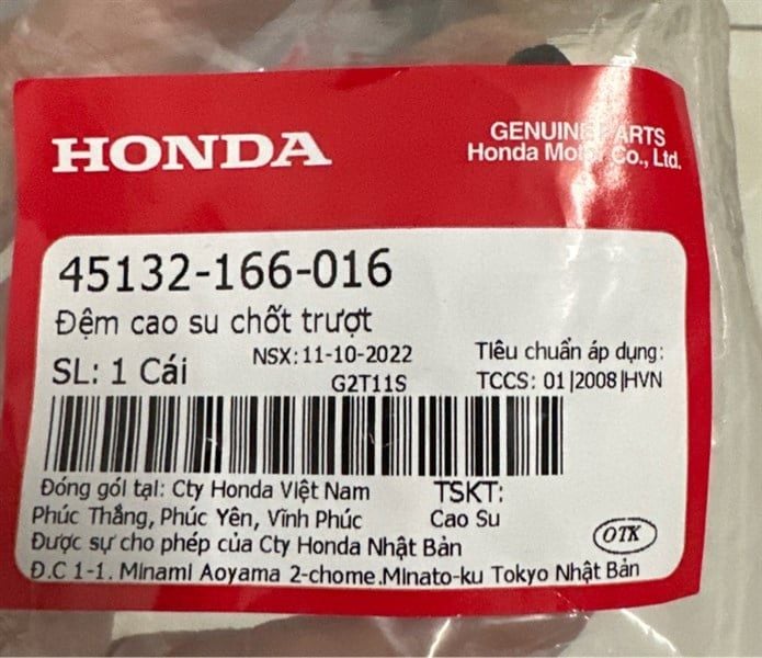  Đệm cao su chốt trượt heo trước 