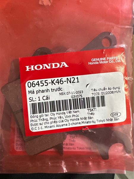  Bố Thắng Trước Vario 160 VN, Vario 160 ABS Indo, AB 160 2022 2023+, AirBlade 150 2020 2021, Vario 2017, Air Blade 125 2013 – 2023+,Vision, Lead 125, Click 160, Scoopy, BeAT 