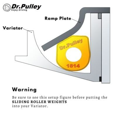  DrPULLEY - Bi tam giác 21x17 (cho Vespa GTS/GTV 250-300) 