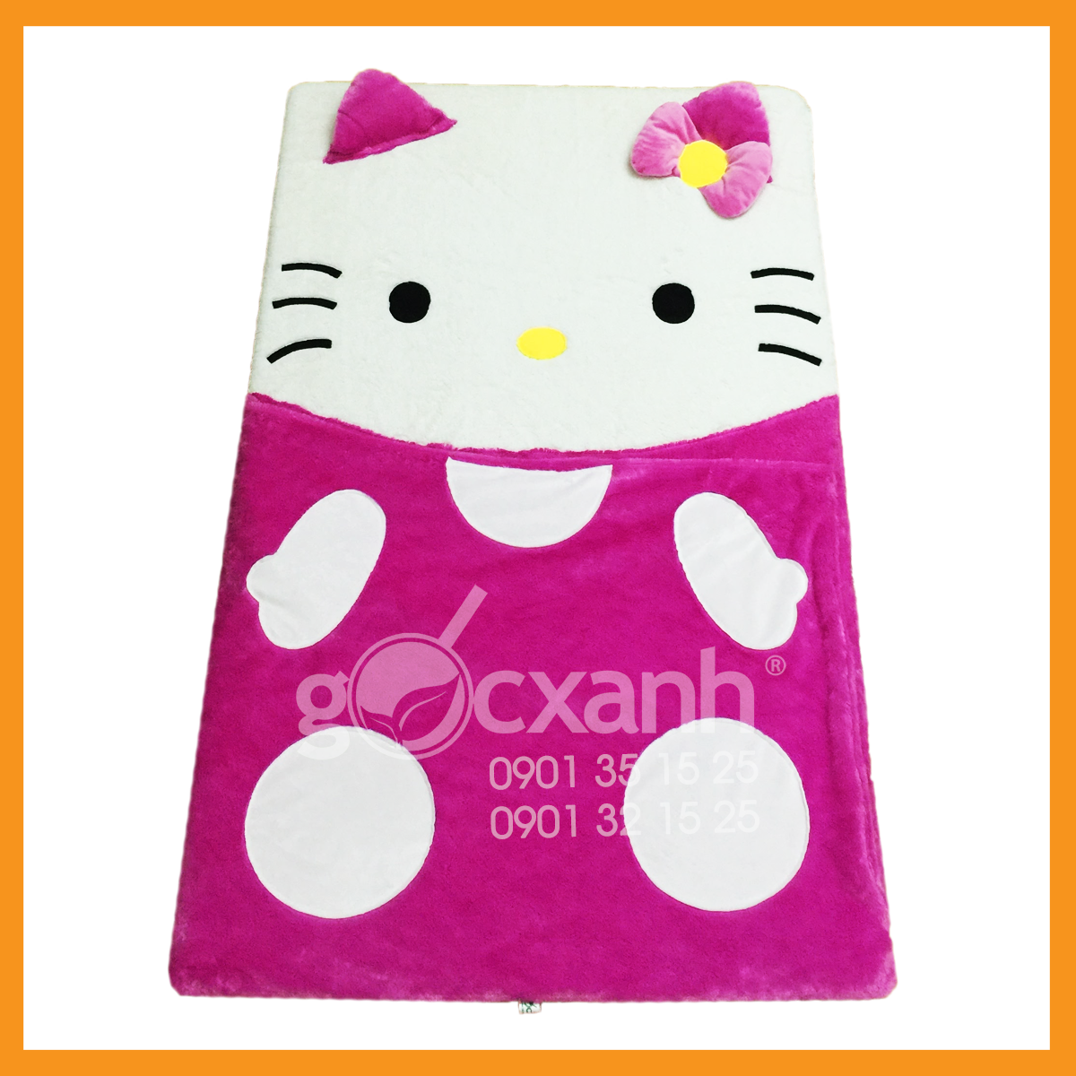 Nệm mỏng Kitty cao su nhân tạo êm 1,2x 2m