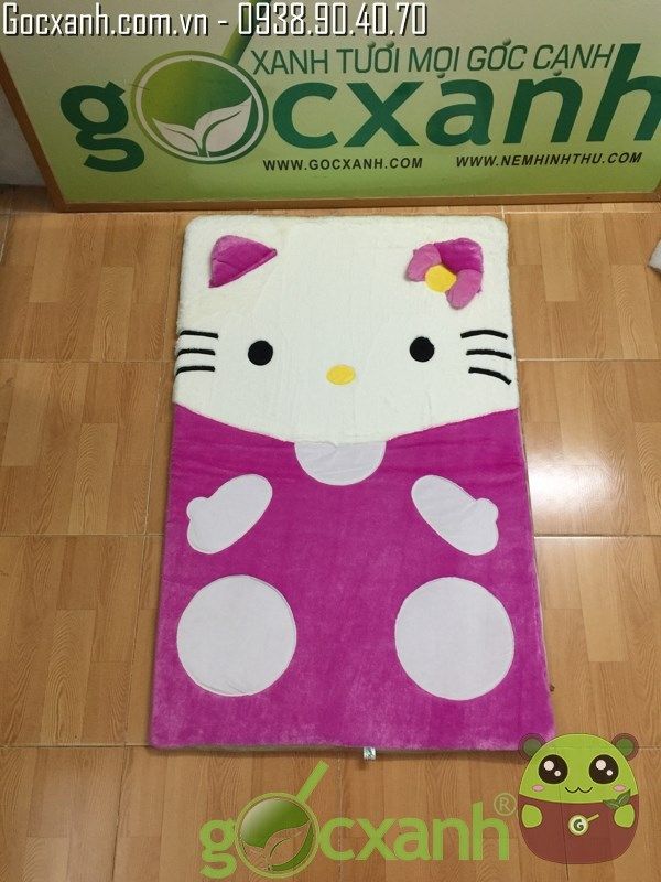 Nệm mỏng mèo Kitty cao su nhân tạo êm 74 x 120 cm