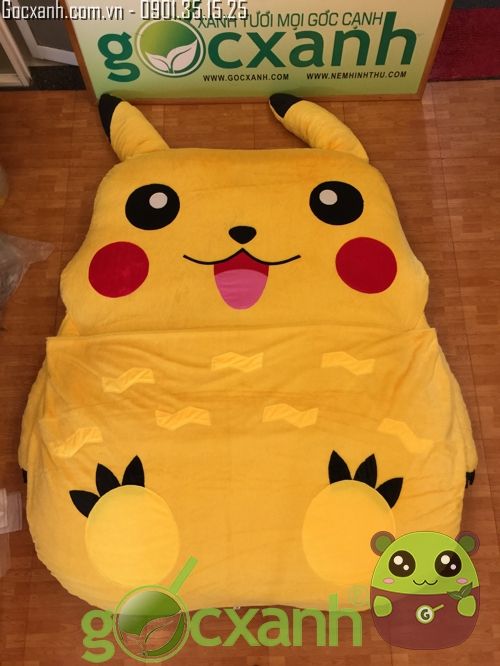 Nệm thú bông Pikachu 1.4 x 1.9m