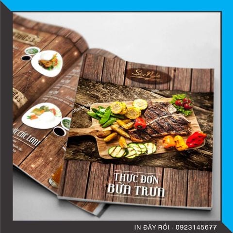 IN MENU GIẤY NHỰA A4 - A3