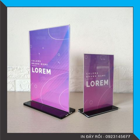  MENU MICA ĐỂ BÀN A4 - A5 