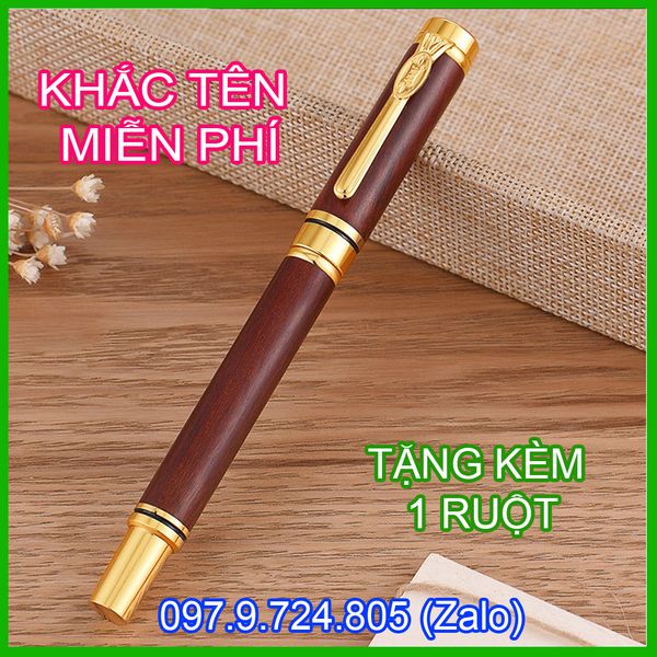  019 - Bút gỗ Trầm Hương, phong thủy mang tài lộc cho Doanh nhân 