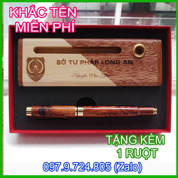  020 - Bút gỗ sưa, mang tài lộc sức khỏe cho Doanh nhân 