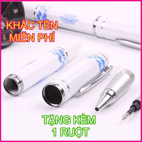  013 - Bút ký Lincoln Jr 013, vân gốm sứ sang trọng và thanh khiết 