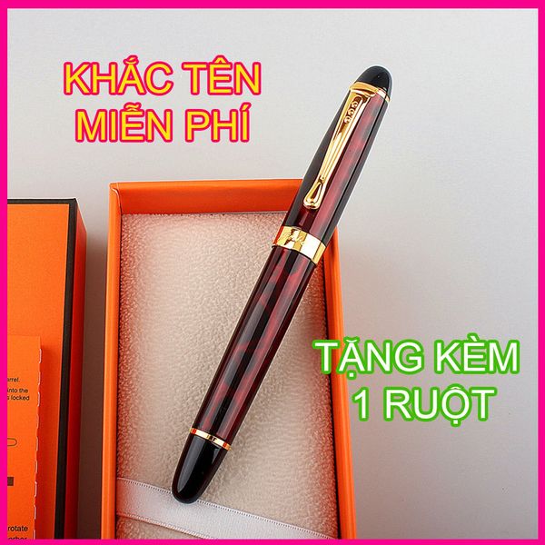  012 Bút ký Lincoln Jr 012, màu  đỏ bordeaux, sang trọng và lịch lãm 