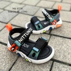 Dép Sandal Bé Trai 1 Tuổi - Êm Nhẹ, Chống Trượt, An Toàn Cho Bé Tập Đi Quai Hậu Dáng Thể Thao Năng Động Cá Tính ST78