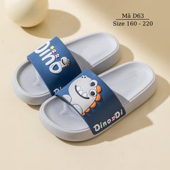 Dép Lê Bé Trai Dino Khủng Long Quai Ngang Dáng Thể Thao Cá Tính 3 - 9 Tuổi D63