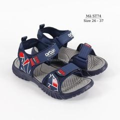 Dép sandal bé trai Urban cao cấp thể thao khỏe khoắn và năng động cho trẻ em 3 - 12 tuổi đi học đi biển xanh đen đỏ phong cách ST74