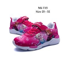 Giày Elsa bé gái 3 - 7 tuổi dáng thể thao siêu nhẹ năng động cá tính đi học đi chơi T15