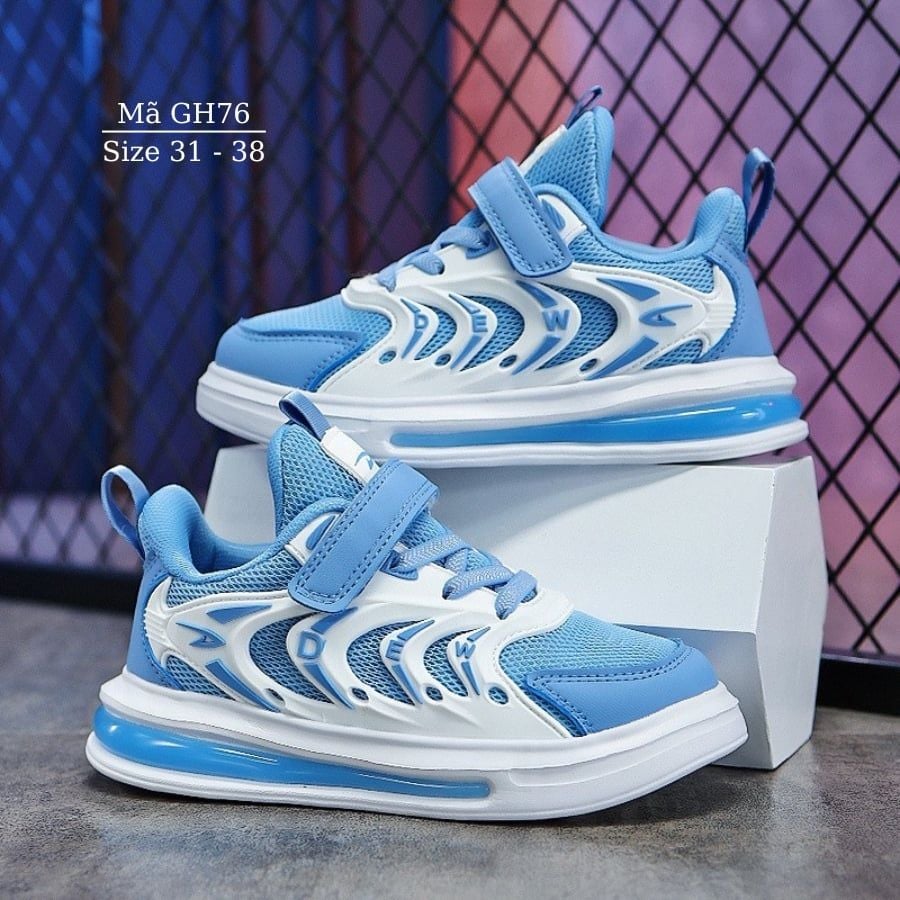 Giày bé gái tiểu trung học size đại 6 - 12 tuổi siêu nhẹ kháng khuẩn dáng sneaker cao cấp chính hãng DEERWAY GH76