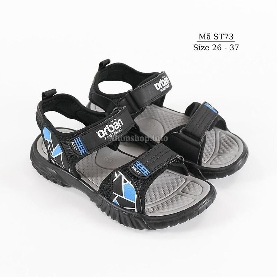 Dép sandal bé trai Urban quai ngang thời trang dép quai hậu êm nhẹ hàng xuất khẩu cho trẻ em 3 - 12 tuổi ST73