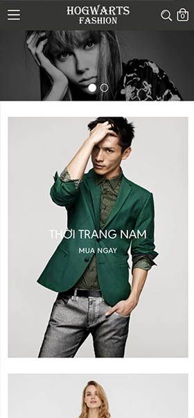 Mẫu website HG Fashion 2
