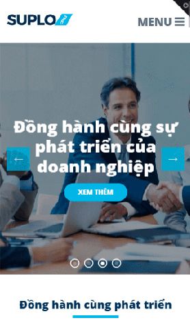Mẫu website suplo company 2