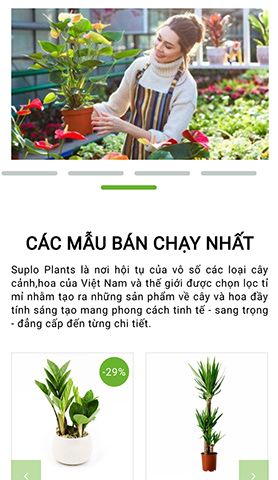 Mẫu website suplo garden