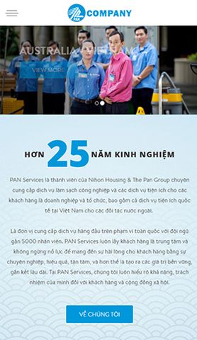 Mẫu website beauty company