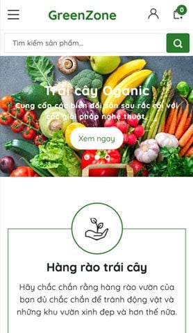 Mẫu website Greenzone