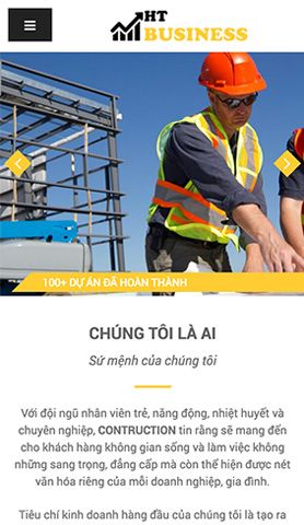 Mẫu website ht bussiness