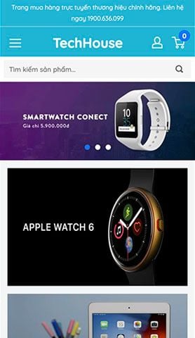 Mẫu website TechHouse