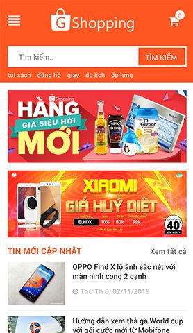 Mẫu website dl goshopping
